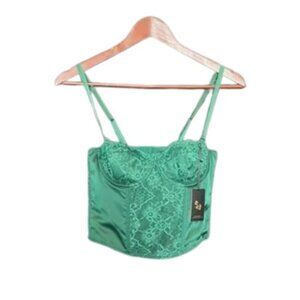Sincerely Jules Corset Top NWT Green Size S